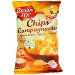 Bouton Or Bo Chips Camp.Crem/Oig/Lard150