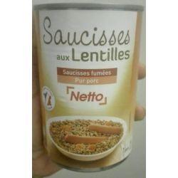 Netto Saucisses Lentilles 420G