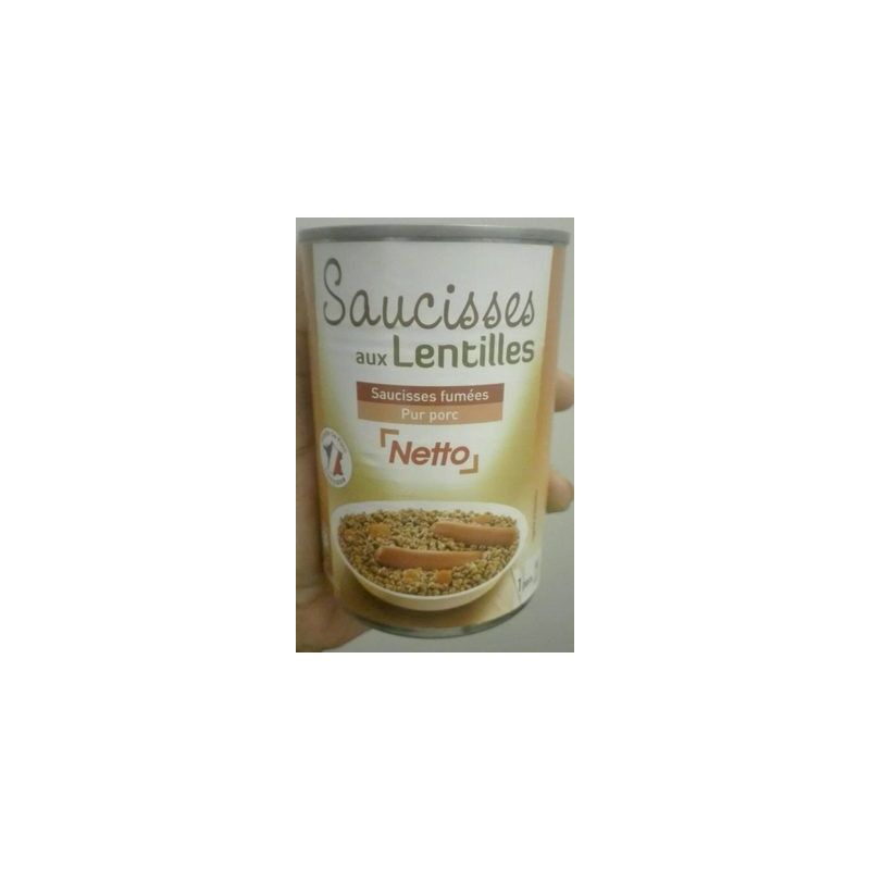 Netto Saucisses Lentilles 420G