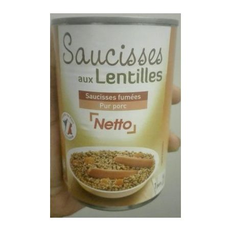 Netto Saucisses Lentilles 420G