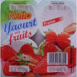 Netto Yt Fruits Fraise 4X125G