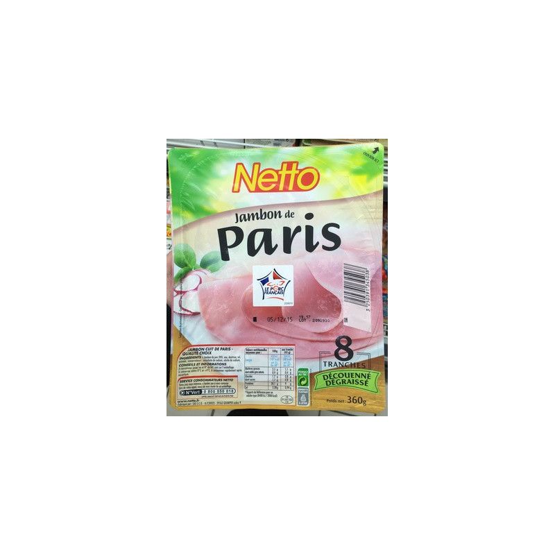 Netto Jambon Paris Dd 8T 360G