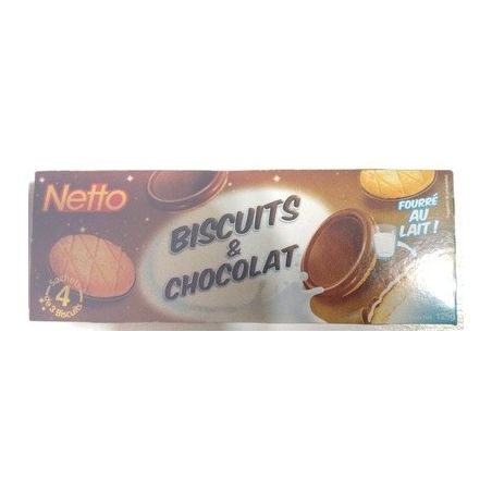 Netto Biscuit Fourre Lait 125G