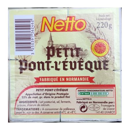 Netto Petit Pont L Eveque 220G