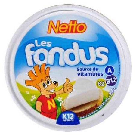 Netto Fromage Fondu 12P 200G