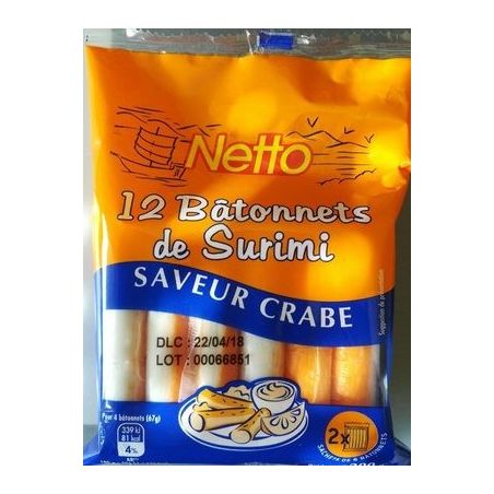 Netto 12 Batonnets Surimi 200G