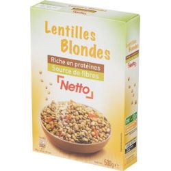 Netto Lentilles Blondes 500G