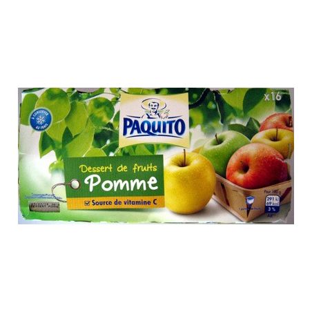 Paquito Dess.Frt Pomme 16X100G