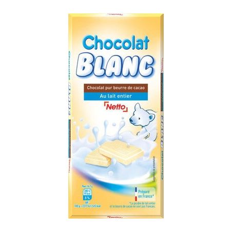 Netto Tablet.Choc.Blanc 2X100G