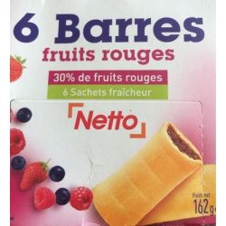 Netto Barres Fruits Rouges 162