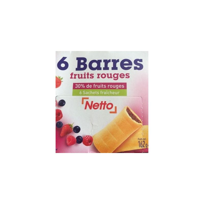 Netto Barres Fruits Rouges 162