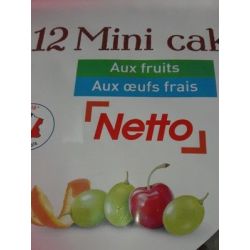 Netto Mini Cakes Frts X12 450G