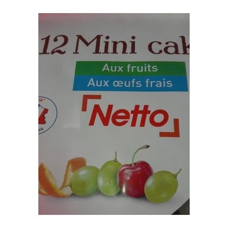 Netto Mini Cakes Frts X12 450G