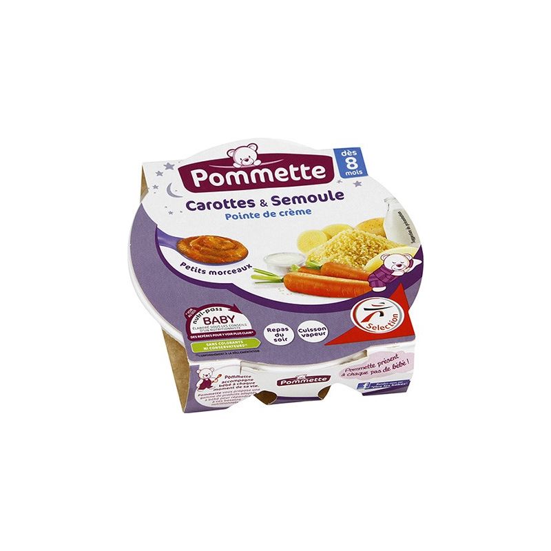 Pommette Carotte Semoule 200G