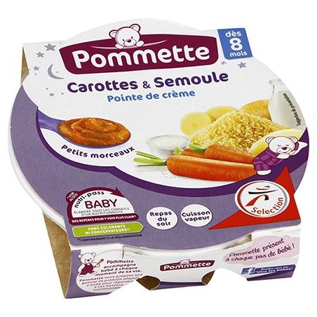 Pommette Carotte Semoule 200G