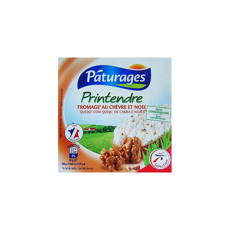 Paturages Printendre Chevre Noix 125G
