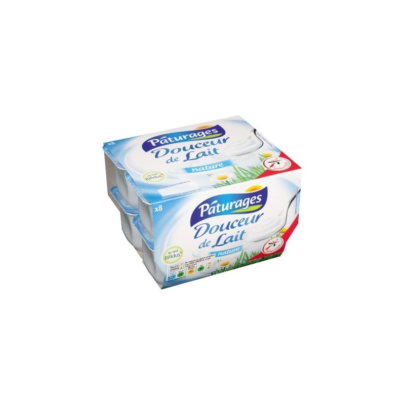 Paturages Pat.Douceur De Lait Nat8X125G