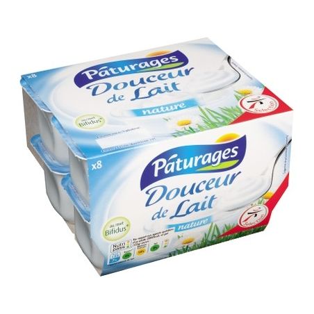 Paturages Pat.Douceur De Lait Nat8X125G