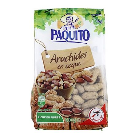 Paquito Arachides Coques 500G