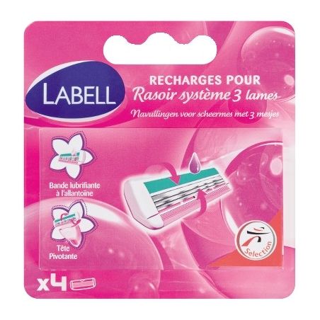 Labell Fem Recharg 3 Lames X 4