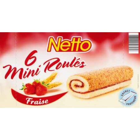 Netto Mini Roules Fraise 150G