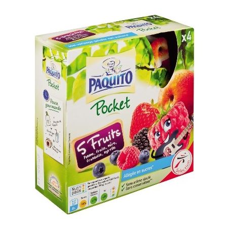Paquito Gourdes 5 Fruits 4X90G