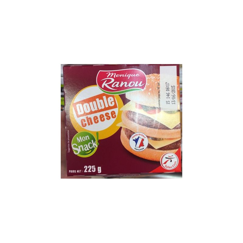 Ranou Dble Cheese Burger 225Gr