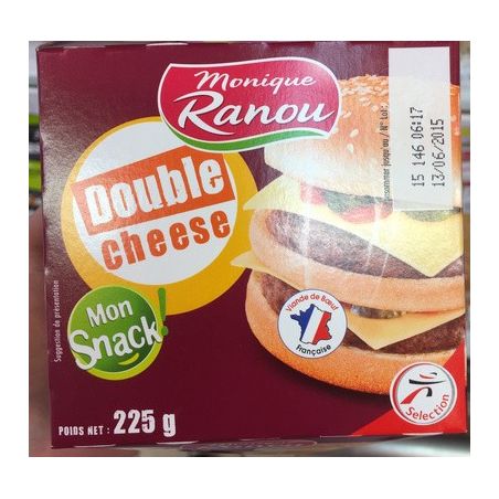 Ranou Dble Cheese Burger 225Gr