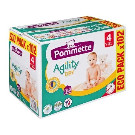 Pommette 102 Couches Agility 7-18Kg
