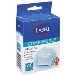 Labell Compr. Gaze Sterilx10