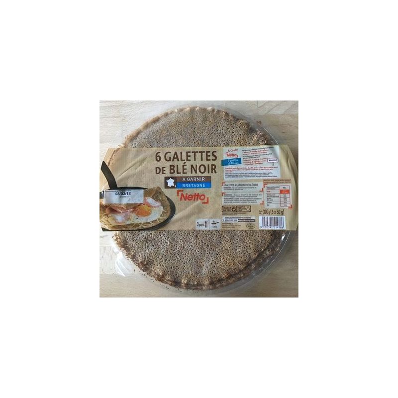 Netto Galettes Nature X6 300G