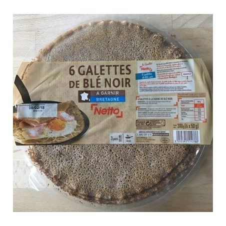 Netto Galettes Nature X6 300G