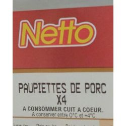 Netto 4Paupiettes Porc 500G Pf