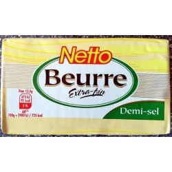 Netto Beurre 1/2 Sel Plq 250G