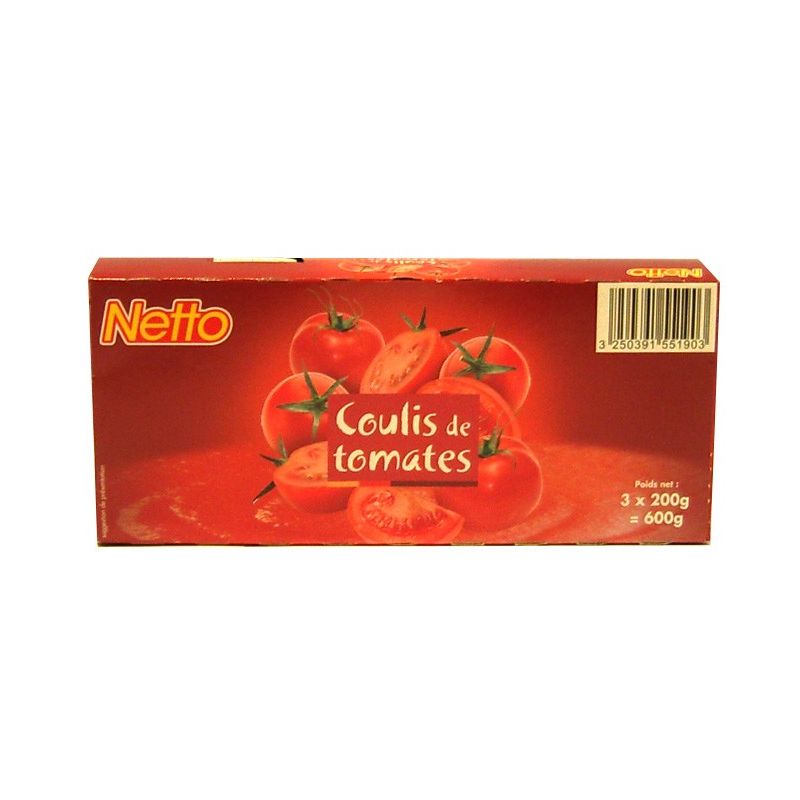 Netto Coulis Tomate 200G X3