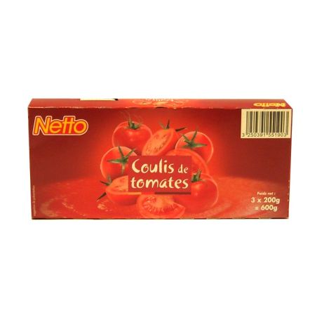 Netto Coulis Tomate 200G X3