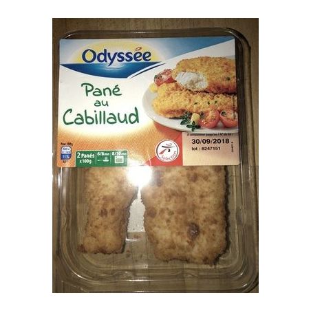 Odyssee Panes Cabillaud 2X100G