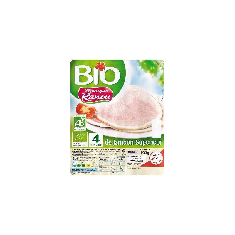 Ranou Jambon Bio 4Tr 160G