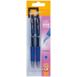 Domedia 2Stylo Gel Bleu Retrac