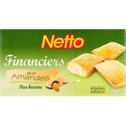 Netto 8 Financiers Amandes 200