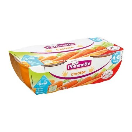 Pommette Pt Puree Carot 2X120G