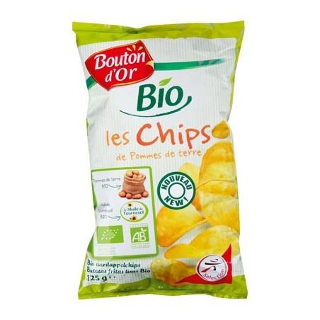 Bouton Dor Or Chips Nat Bio 125G