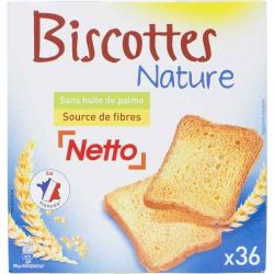 Netto Biscottes 36 Tranche300G