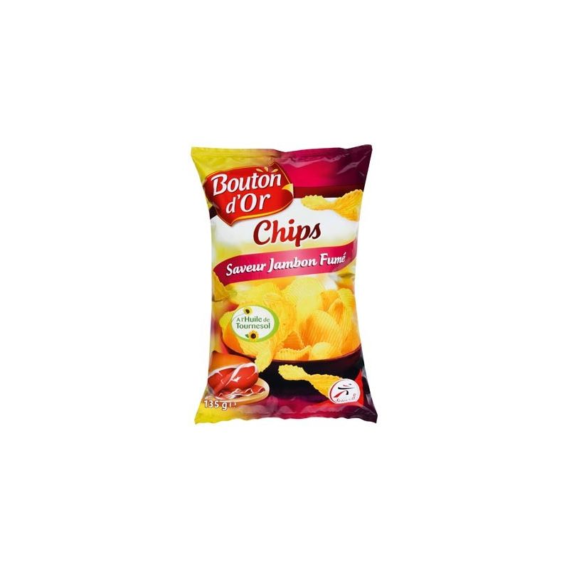 Bouton Or Chips Jambon Fume135
