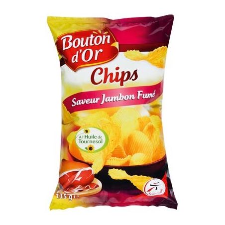 Bouton Or Chips Jambon Fume135