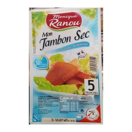 Ranou Jambon Sec Dd 5Trc100G