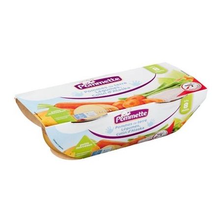 Pommette Legume Poisson 2X200G