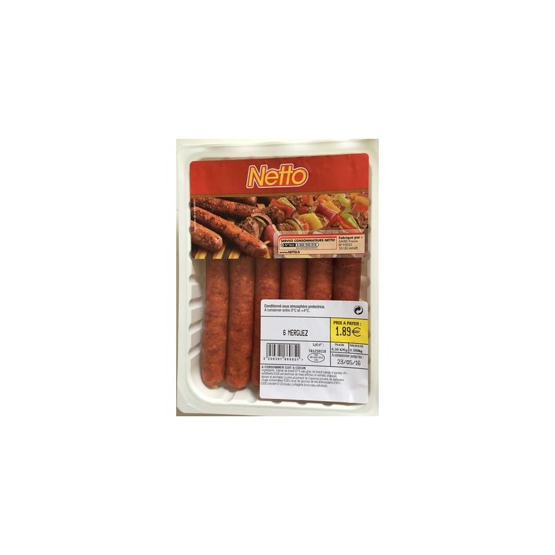 Netto 6 Merguez 300G