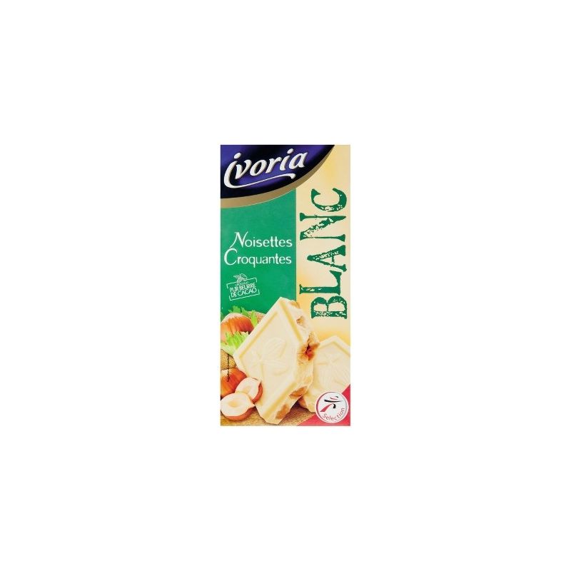 Ivoria Choc.Blc Noisette 200G