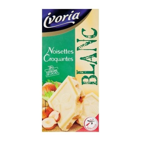 Ivoria Choc.Blc Noisette 200G